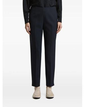 Peserico Pressed-Crease Trousers - Black