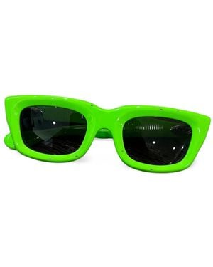 Chrome Hearts Steezin Rectangle-Frame Sunglasses - Green