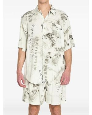 Balenciaga Pyjama Shirt - White