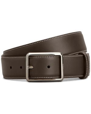 Tod's Cintura Con Fibbia Squadrata - Marrone