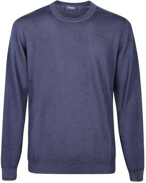 Drumohr Jersey de lana con cuello redondo - Azul