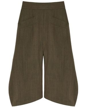 Ganni Capri Trousers - Green