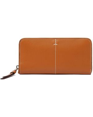 Tod's Stitch-detail Leather Wallet - ブラウン