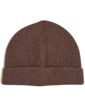 Lemaire Rolled Brim Beanie - Brown