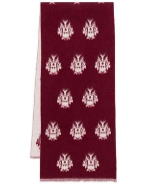 Bally Intarsia Scarf - Purple