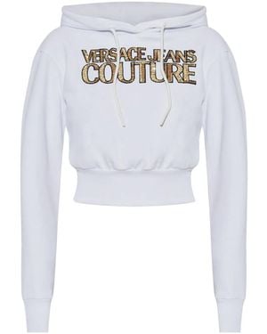 Versace Jeans Couture Cotton Hoodie - White