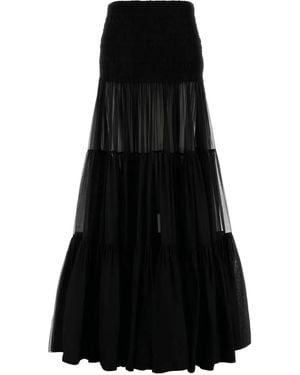 Saint Laurent Rock Aus Krepp - Schwarz