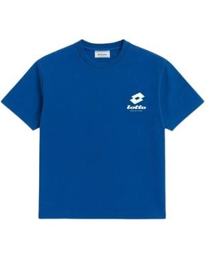 Lotto Leggenda T-Shirt Invitational Con Logo - Blu