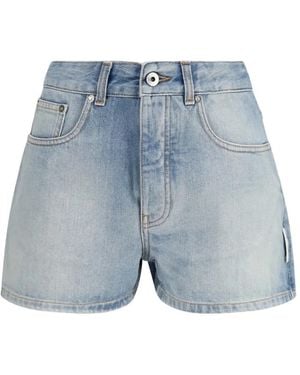 Off-White c/o Virgil Abloh Doll Bleached Arrow Denim Shorts - Blue