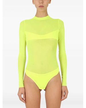 NOT AFTER TEN Long Sleeve Bodysuit - Yellow