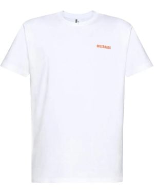 Muzaradi Logo-Print Graphic-Back T-Shirt - White