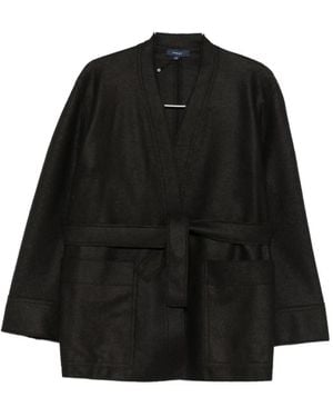 Soeur Belted Pocket Jacket - Black