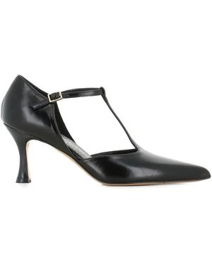 Antonio Barbato Maestri Veneziani T-Strap Point-Toe Court Shoes - Black