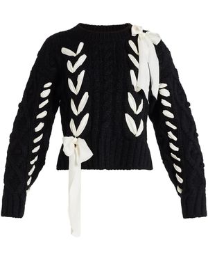 Love Shack Fancy Parson Pullover - Marshmallow Bliss