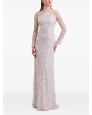 Gemy Maalouf Beaded Sequin-Embellished Dress - Metallic