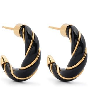 Aurelie Bidermann Mini Diana Twisted Earrings - Black