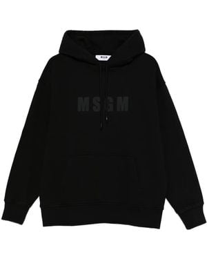 MSGM ロゴ パーカー - ブラック