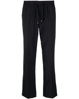 Sandro Elasticated Straight-Leg Trousers - Blue