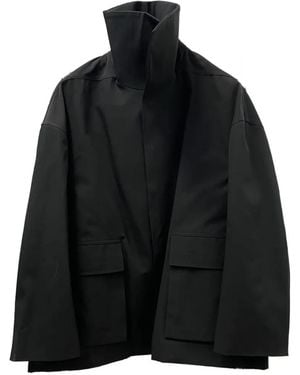 Rick Owens Veste Dracu À Col - Black