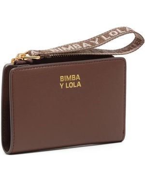 Bimba Y Lola Zip Wristlet Wallet - Brown