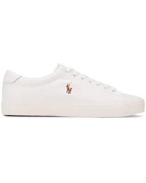 Polo Ralph Lauren Low Top Contrast Logo Trainers - White