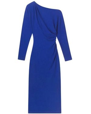 A.L.C. Sonya One-Shoulder Midi Dress - Blue