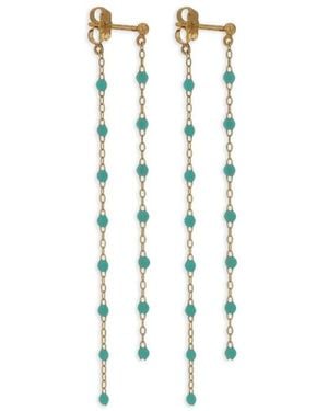 Gigi Clozeau Pendientes Classic Gigi En Oro Amarillo De 18 Ct - Blanco