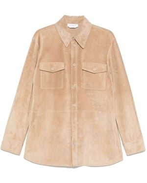 Gabriela Hearst Leather Shirt - Natural