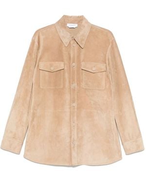 Gabriela Hearst Leather Shirt - Natural