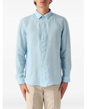 Altea Linen Long-Sleeve Shirt - Blue