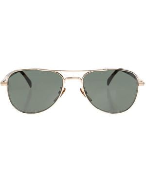 David Beckham Pilot Metal Sunglasses - Green