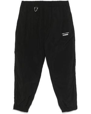 Comme des Garçons Logo-Print Track Trousers - Black