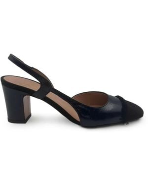 Roberto Festa Ficus Fringed Slingback Pumps - Black
