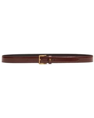 Ami Paris 25Mm Paris Paris Belt - White