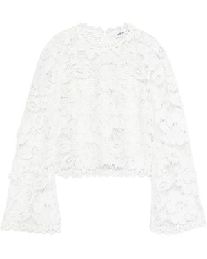 Self-Portrait Lace Top - White