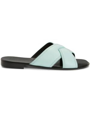 Giuseppe Zanotti Flavio Leather Sandals - Green