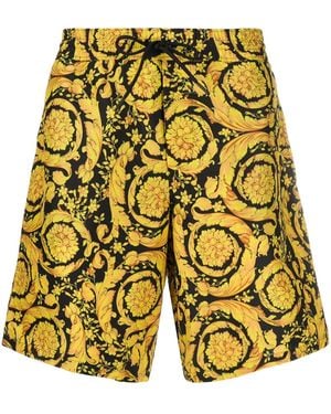 Versace Barocco Badeshorts - Gelb