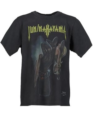 JUN/NAKAYAMA Make Love Graphic-Print Washed T-Shirt - Black