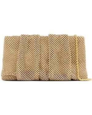 Loeffler Randall Serena Crystal-Embellished Clutch Bag - Natural
