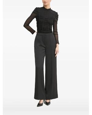 Diane von Furstenberg Lace-Trimmed Top - Black