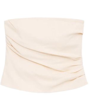 Anine Bing Tyla Gathered Top - Natural