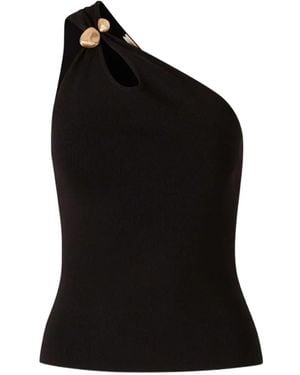 Cult Gaia Anouk Knit Top - Black