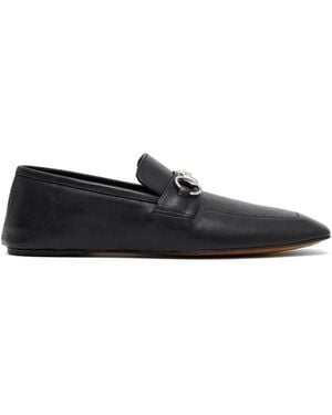 Gucci Horsebit Leather Loafers - White