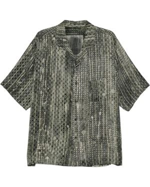 Ziggy Chen Printed Shirt - Grey