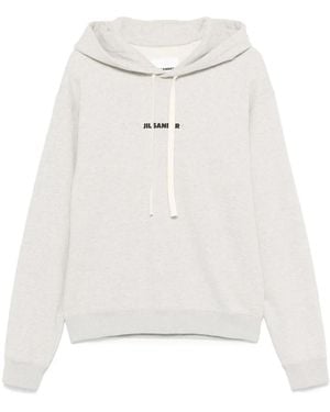 Jil Sander ロゴ パーカー - ホワイト