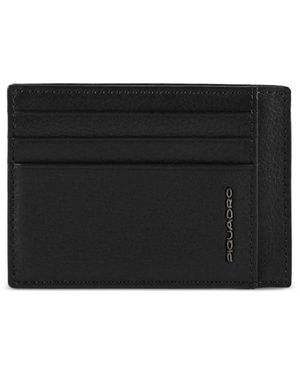 Piquadro Leather Card Holder - Black