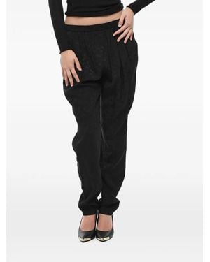 Stella McCartney Christine Floral-Jacquard Pants - Black