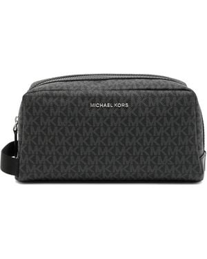 Michael Kors Hudson Signature Logo Kulturbeutel - Schwarz