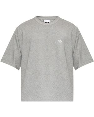 adidas Logo Short-Sleeve T-Shirt - Grey