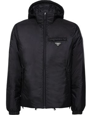 Prada Steppjacke Aus Re-nylon - Schwarz